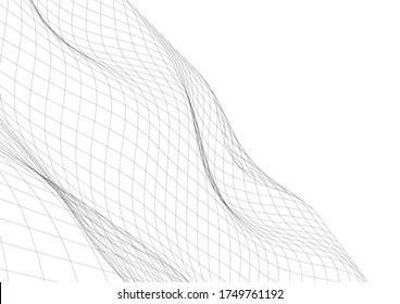 Dibujo arquitectónico. Fondo geométrico 3d