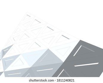 Architectural drawing. Geometric background 3d