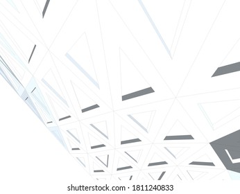 Architekturzeichnung. Geometrischer Hintergrund 3D