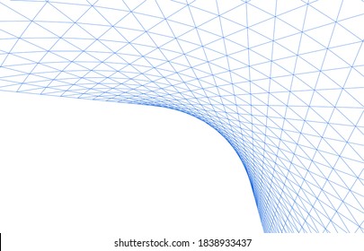 Dibujo arquitectónico. Fondo geométrico 3d