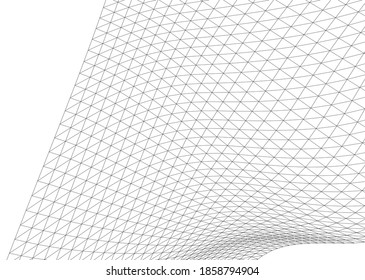 Dibujo arquitectónico. Fondo geométrico 3d