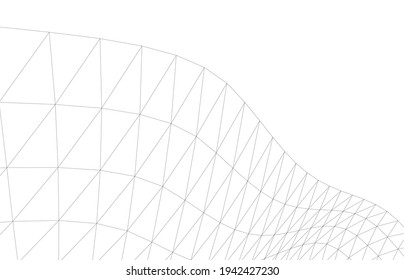 Architectural drawing geometric background 3d