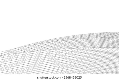 Architectural drawing. Geometric background 3d illustration