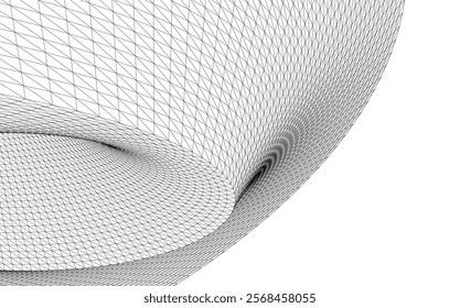 Architectural drawing. Geometric background 3d illustration