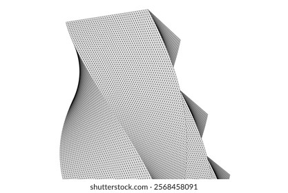 Architectural drawing. Geometric background 3d illustration
