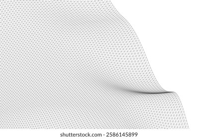 Architectural drawing. Geometric background 3d