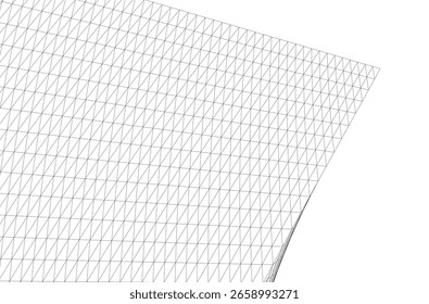 Architectural drawing. Geometric background 3d