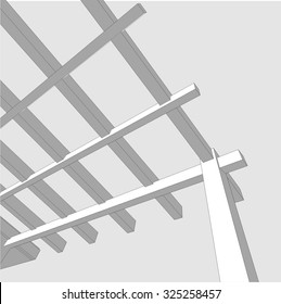Architectural drawing. House interior design