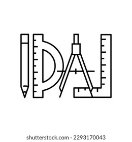 architectural drawing, technical drawing, paper and ruler. Technical drawing vector design.
