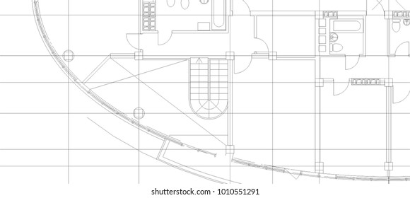 architectural drawing vector