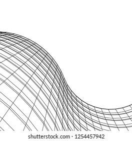 Architectural drawing vector 3d illustration
