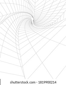 Architectural drawing vector 3d illustration