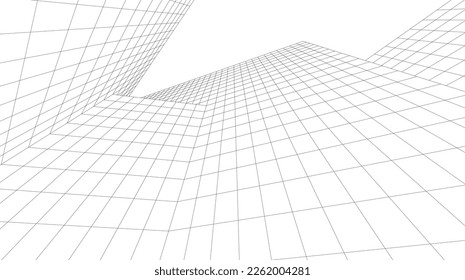 Dibujo arquitectónico vector 3d ilustración