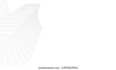 Architectural drawing vector 3d illustration 