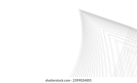 Architectural drawing vector 3d illustration 