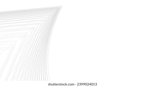 Architectural drawing vector 3d illustration 