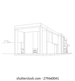 Architectural drawings. Building design