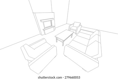 Architectural drawings. Building design