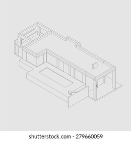 Architectural drawings. Building design