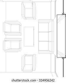 Architectural drawings. House building