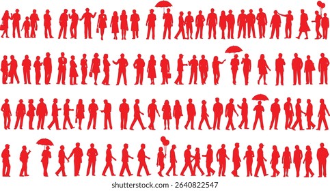 Architectural Drawings, people vector in park out door illustration, Minimal style hand drawn, set elements for architecture and landscape design. Sections, Elevations, Floor Plans.