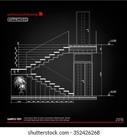 Architectural Drawings. Stairs