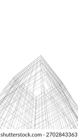 Architektonische Zeichnungen Vektor 3d Zeichnung