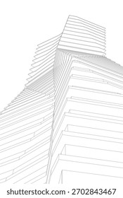 Dibujos arquitectónicos Vector 3d dibujo