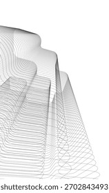 Architektonische Zeichnungen Vektor 3d Zeichnung