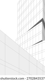 Dibujos arquitectónicos Vector 3d dibujo