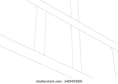  Architectural drawings vector 3d illustration