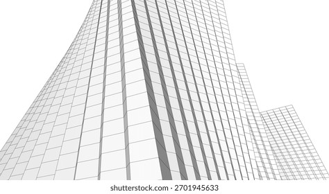 Desenhos arquiteturais vetor 3d ilustração