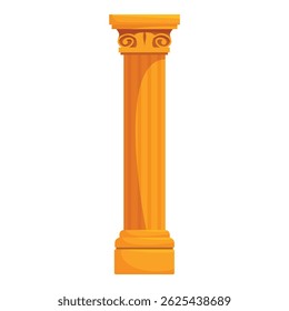 Elemento arquitetônico de estilo clássico com ranhuras, suportando o peso de um edifício