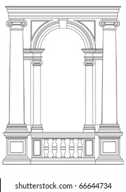 architectural element vector