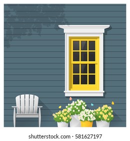 Architectural element Window background , vector ,illustration 