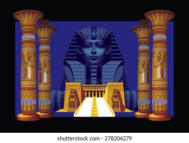 Architectural Fantasy in the Egyptian style