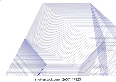 Fondo geométrico arquitectónico 3d dibujo