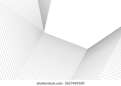 Architektonische geometrische Hintergrund 3D-Zeichnung