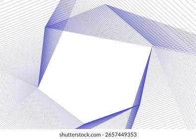 Architectural geometric background 3d drawing
