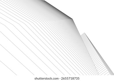 Architektonische geometrische Hintergrund 3D-Rendering