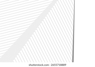 Architectural geometric background 3D rendering