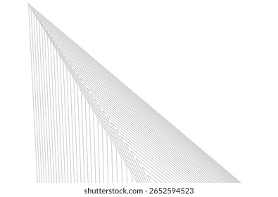 Architektonischer geometrischer Hintergrund, abstrakte Linien 3d