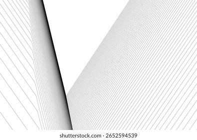 Fondo geométrico arquitectónico, líneas abstractas 3d
