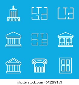 Architectural icons set.  