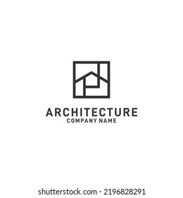 Architectural Logo Design Letter P Stock Vector (Royalty Free ...