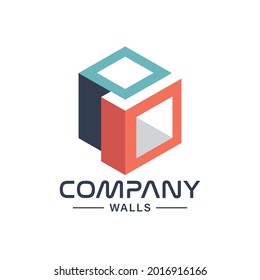architectural logo, the logo is made in 3D and professional, very suitable for companies building