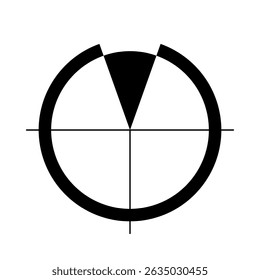 Architectural north arrow and compass outline vector