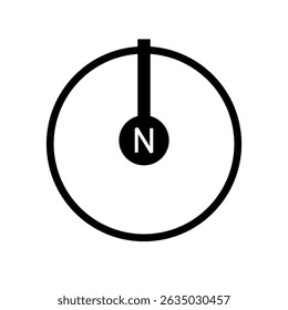 Architectural north arrow and compass outline vector