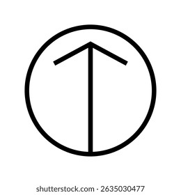 Architectural north arrow and compass outline vector