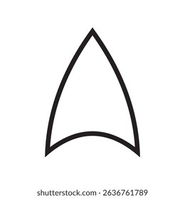 Architectural north arrow and compass outline vector